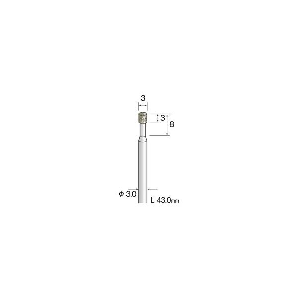 ミニター レジンボンドCBNバー #120 φ3 JA2401 1本(1個)（直送品） 5,420円