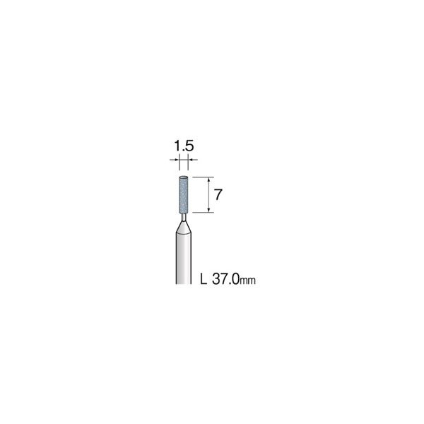 ミニター 精密砥石 SA砥粒 #320 φ1.5 JA3012 1袋(10本)（直送品）