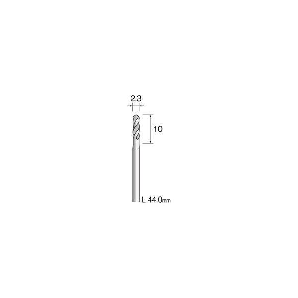 ミニター ハイスピードスチールトドリル φ2.3 KA1129 1袋(10個)（直送品）