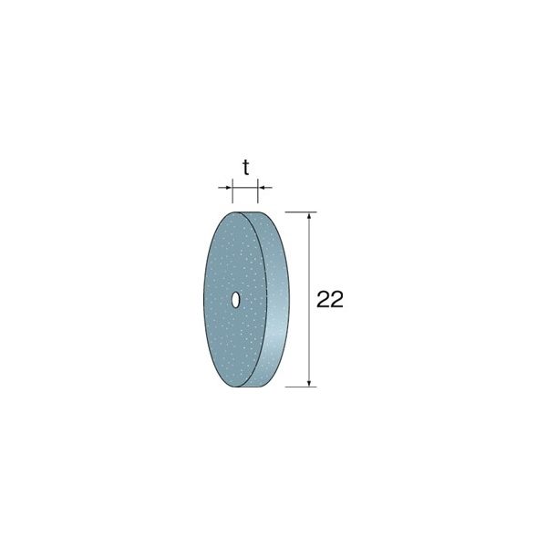 ミニター AC砥石ホイール #100 φ22×3 NA1722 1パック(10個)（直送品）