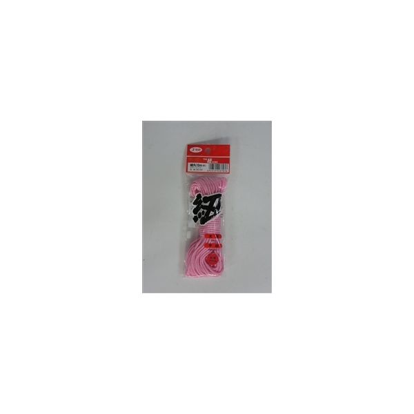 ユタカメイク（Yutaka） ザ・紐 細丸紐 10m ピンク AC-04 1セット（50巻）（直送品）