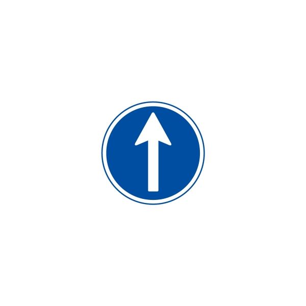 ユニット（UNIT） 道路用標識 指定方向外進行禁止 1枚 395-311（直送品）