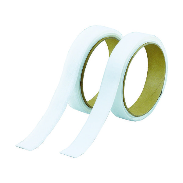 TRUSCO マジックテープ[[R下]]強粘着 幅25mm長さ1m白(1巻=1セット) TMSD-25-W 1セット(5組:1組×5セット)（直送品）