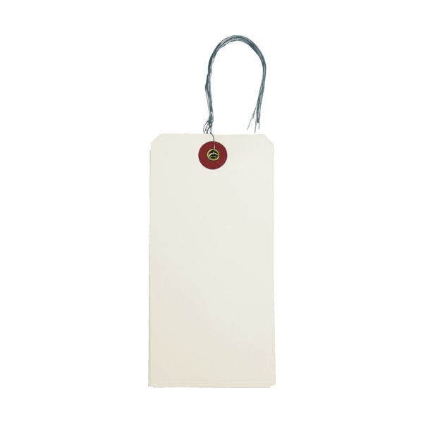 トラスコ中山 TRUSCO 針金付き荷札(ユポ) 120×60MM 10枚 THNF-L-Y 1セット(30枚:10枚×3パック)（直送品）