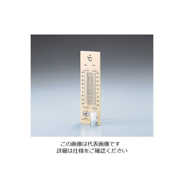 佐藤計量器製作所 乾湿計 並板 1518-00 1セット(3個:1個×3台) 1-741-01（直送品）