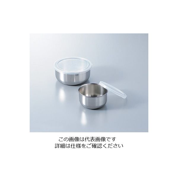 丸山ステンレス フリージング丸シール容器 (φ137×61mm) 14 1セット(6個) 4-5624-02（直送品）