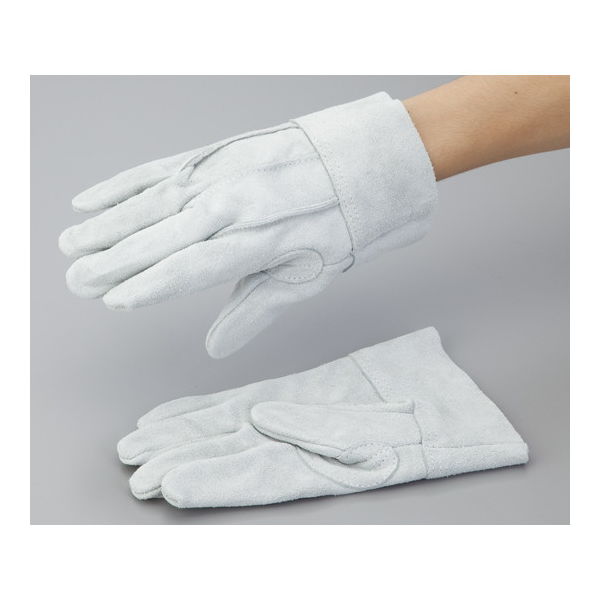 アズワン 床革手袋 全面牛床革 背縫