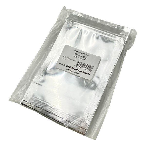 自立式チャック付きアルミ袋 幅:100×チャック下:144mm 底幅30mm 1袋(25枚入) CTAB160（直送品）