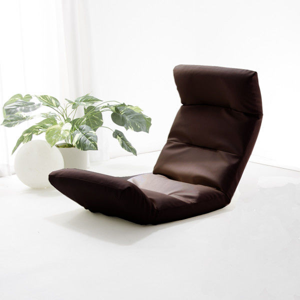 セルタン　座椅子　和楽の雲　上タイプ　幅540×奥行730～1380×高さ120～700mm　PVCブラウン　（直送品）