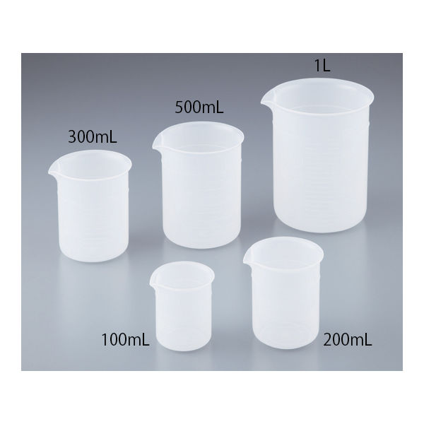 アズワン ポリビーカーPE(手なし) 500mL 1個 3011ー02 1-4624-14 1セット(30個)（直送品）