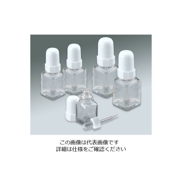 アズワン スポイド瓶（角型ガラス製） 20mL 白 1セット（10本） 5-134-02（直送品）