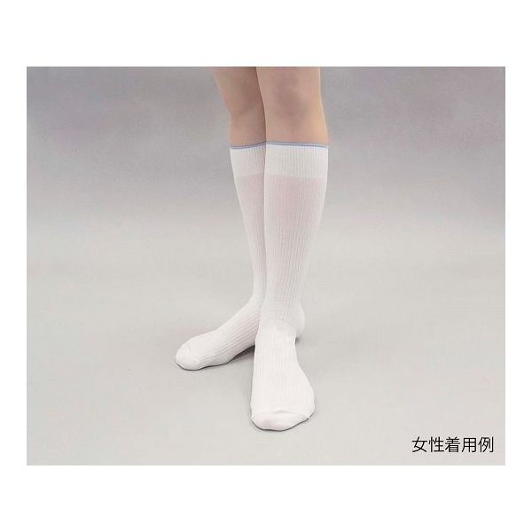 YSテック 無塵靴下 1-9087-02 1セット(10足:1足×10袋)（直送品）