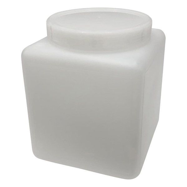 日本メデカルサイエンス ハイルーテ角瓶(PE製) 3L 5-355-03 1セット(5個:1個×5箱)（直送品）