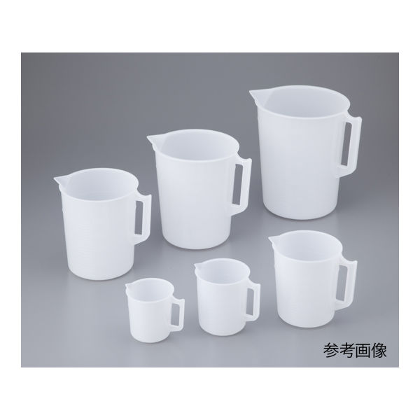 ニッコー・ハンセン ポリビーカーPE(手付き) 5000mL 1個 3012ー05 1-4626-18 1セット(5個)（直送品）