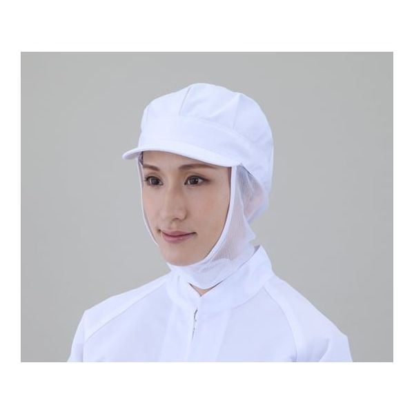 アズワン 衛生帽子男女兼用 八角メッシュ天メッシュ 2-5859-02 1セット(5枚:1枚×5袋)（直送品）