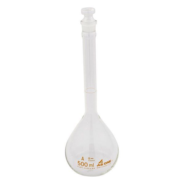 アズワン メスフラスコ 白 500mL 1-8564-09 1セット(5個)（直送品）