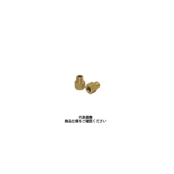 栗田製作所 中間ニップルソケットRxRc No.22x1/2x3/8 1セット(5個)（直送品）