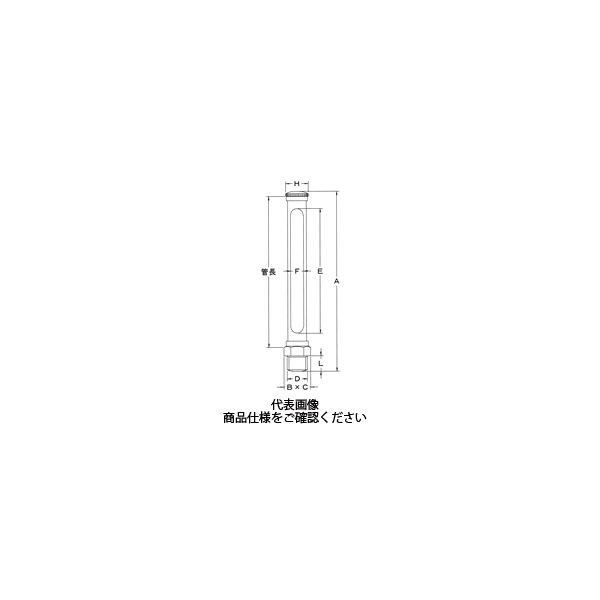 栗田製作所 立型オイルゲージーG1/8x75 TOG1ー75 TOG1-75 1セット(2個)（直送品）