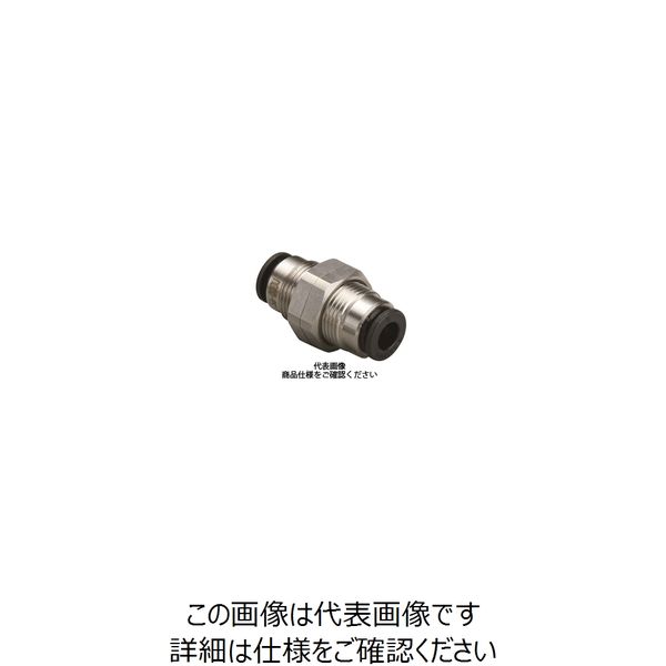 千代田通商 タッチコネクターファイブ SUS バルクヘッドユニオン FS6ー00BU FS6-00BU 1セット(10個)（直送品）