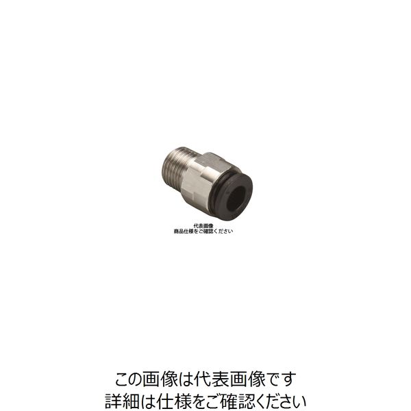 千代田通商 タッチコネクターファイブ SUS メイルコネクター FS4-02M 1セット（10個）（直送品）