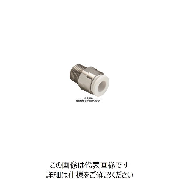 千代田通商 タッチコネクターファイブ SUS メイルコネクター FS8-01MW 1セット（10個）（直送品）