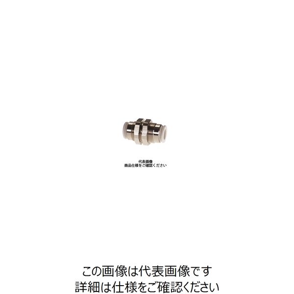 千代田通商 タッチコネクターファイブ バルクヘッドユニオン F10ー00BUW F10-00BUW 1セット(10個)（直送品）