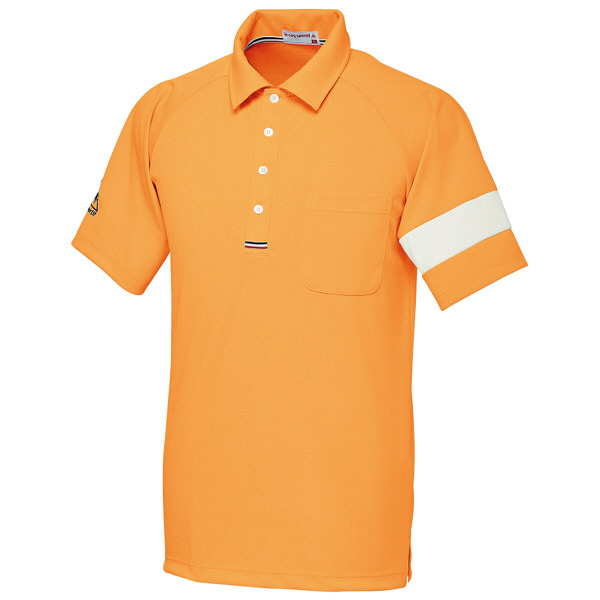 ルコックスポルティフ　ユニセックスニットシャツ　オレンジ　LL　UZL3041　1枚　　（直送品）