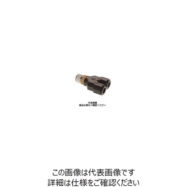 千代田通商 タッチコネクターFUJI ブランチワイ【樹脂】 6RーM5BYー1 6R-M5BY 1セット(3個)（直送品）