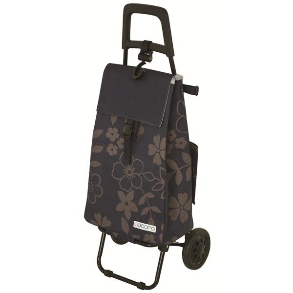 cocoro ショッピングカート フラワー ネイビー/グレー レップ 424438NV