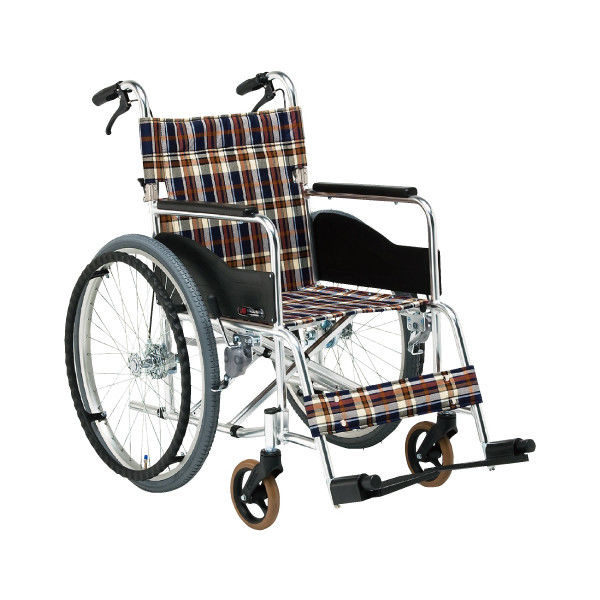 松永製作所 車いす(アルミ製)自走用 AR-201B(S-1) 1台 20-5832-00-02（直送品）