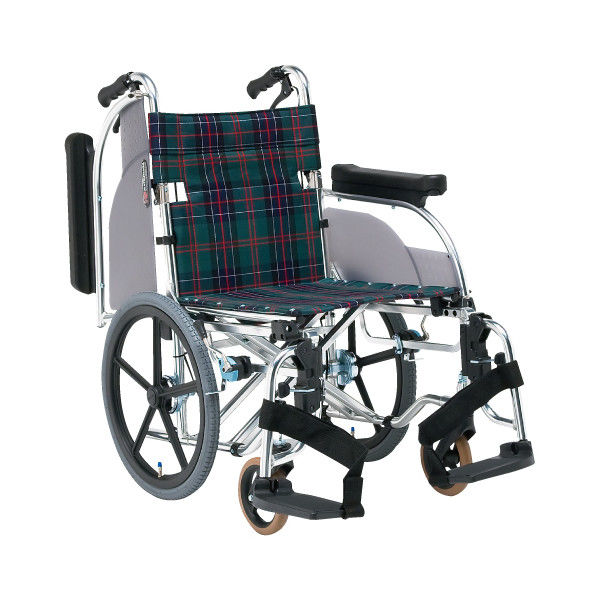 松永製作所 車いす(アルミ製)介助用 AR-601(S-1) 1台 20-5836-00-02（直送品）
