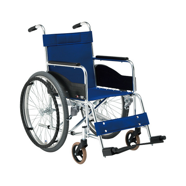 松永製作所 車いす（自走・アルミ）背固定 AR-101-400 AR-101 1台 20-5830-00-03（直送品）