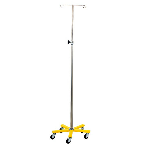 松吉医科器械 マイスコカラーガートル台（5脚）黄 MY-150Y MY-150YN-A 1台 01-4821-00（直送品）