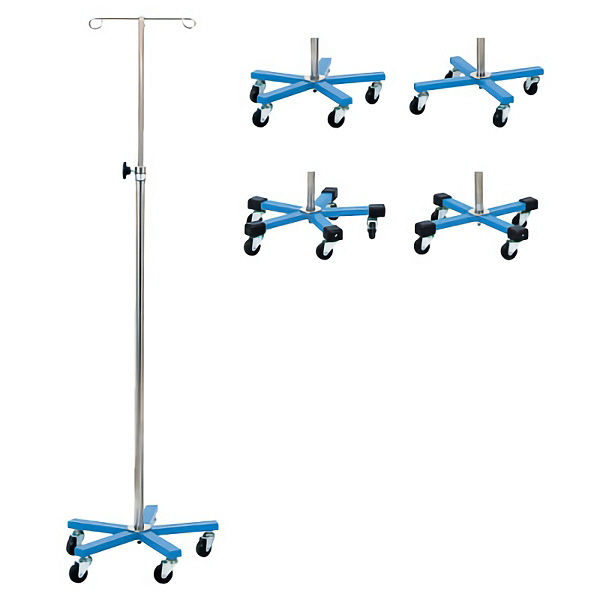 松吉医科器械 マイスコカラーガートル台（4脚）青 MY-165B MY-165BN-B 1台 01-4835-01（直送品）