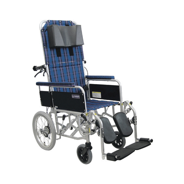 カワムラサイクル リクライニング車いす（介助用） RR53-N（アル RR53-N 1台 23-5872-00（直送品）