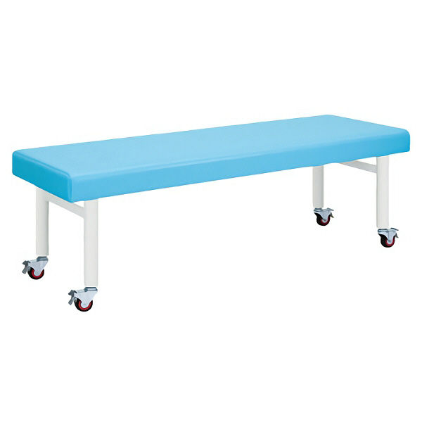 【軒先渡し】高田ベッド 心電図検査台(キャスター付) TBー178 茶 1台 23-5895-00-04（直送品）