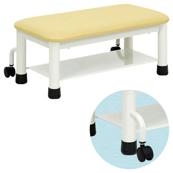 【軒先渡し】高田ベッド 足踏み台(ワイドステップ) TB79 ビニルレザー TB-79 1台 20-3761-00-18（直送品）