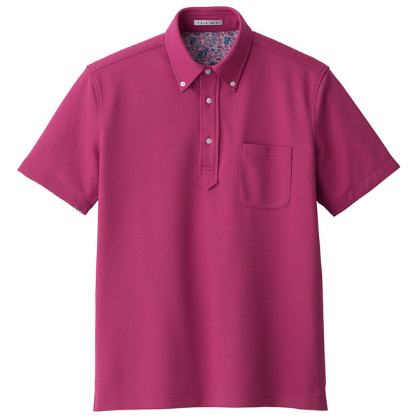 ボンマックス メンズ吸水速乾ポロシャツ（花柄B） ピンク LL FB5025M（直送品）