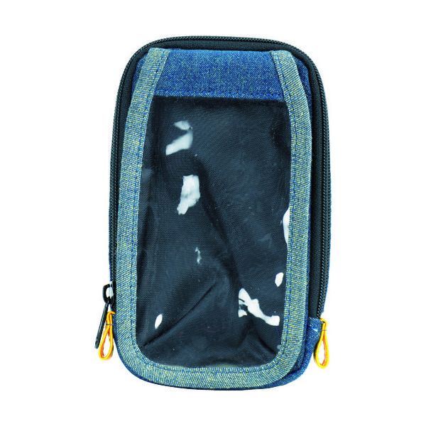 トラスコ中山 TRUSCO 【売切廃番】 デニムスマホケース 可動式タッチフィルム ブルー TDC-S201 1個 769-0096（直送品）
