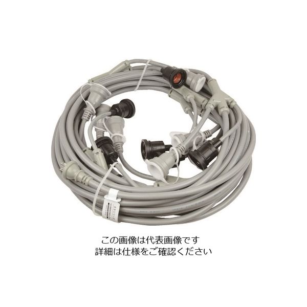 長谷川製作所 HASEGAWA 分岐ケーブル ESYシリーズ 6階用 防水ソケット 防水コネク ESY-3E-6 1本 762-1248（直送品）