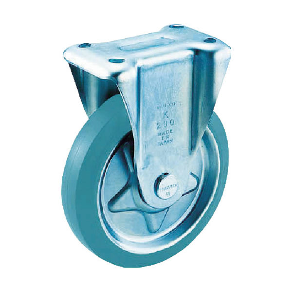 トラスコ中山 TRUSCO プレス製グレーゴムキャスター 固定 Φ130 TK-130G 1個 772-9774（直送品）