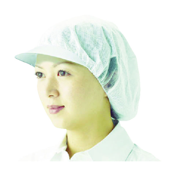 トラスコ中山 TRUSCO 帯電帽つば付 Mサイズ (10枚入) TTCT-M 1袋(10枚) 761-6279（直送品）