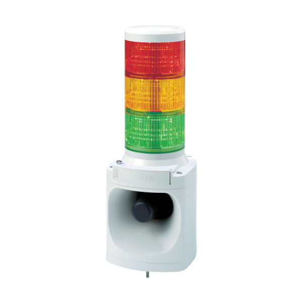 パトライト（PATLITE） パトライト LED積層信号灯付き電子音報知器 色:赤・黄・緑 LKEH-320FA-RYG 1台 751-4701（直送品）