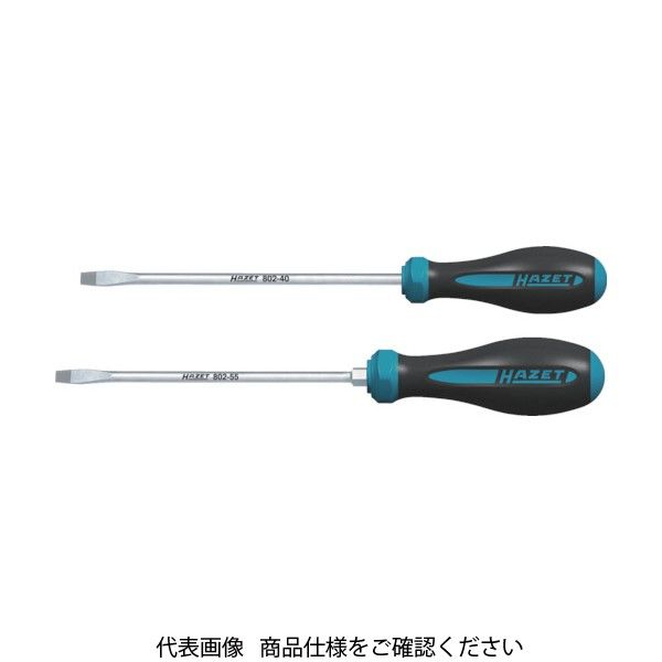 HAZET HEXAnamic樹脂ソフトグリップドライバー マイナス4 802-40 1本 584-4495（直送品）