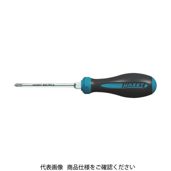 HAZET HEXAnamic樹脂ソフトグリップドライバー PH0 802-PH0 1本 584-4541（直送品）