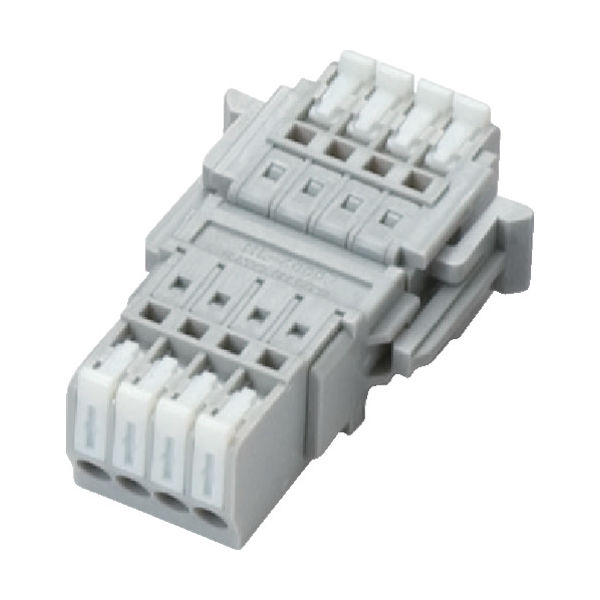 サトーパーツ 2ピース型スクリューレス端子台 SLー4000ーASシリーズ SL-4000-AS-4PGY 1個 771-2880（直送品）