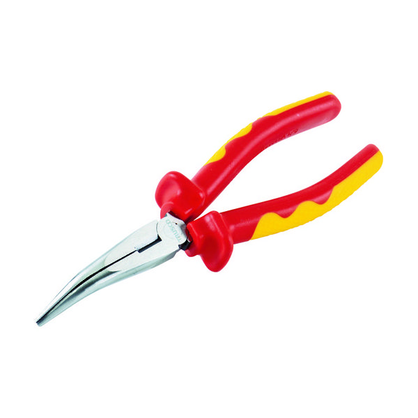 トラスコ中山 TRUSCO 絶縁先曲がりラジオペンチ 150mm TZRP-150BN 1丁 762-3445（直送品）