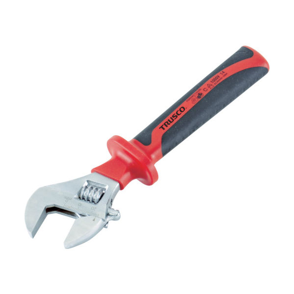 トラスコ中山 TRUSCO 絶縁モンキーレンチ 200mm TZMR-200 1丁 762-3348（直送品）