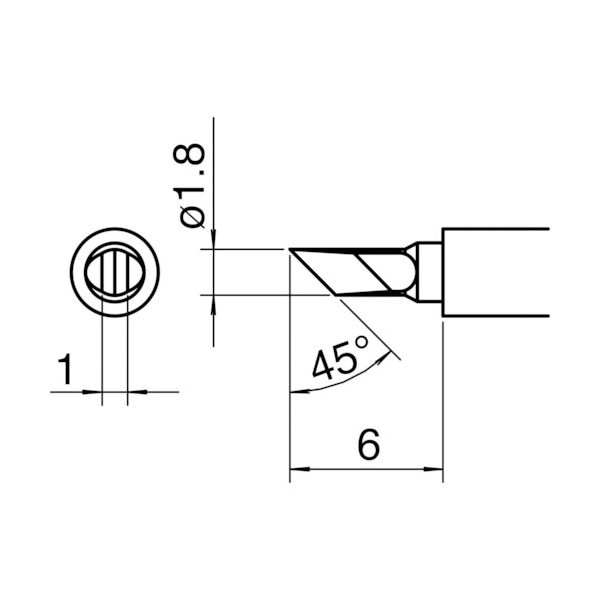 白光 こて先/KU型 T30-KU 1本(1個) 753-5261（直送品）