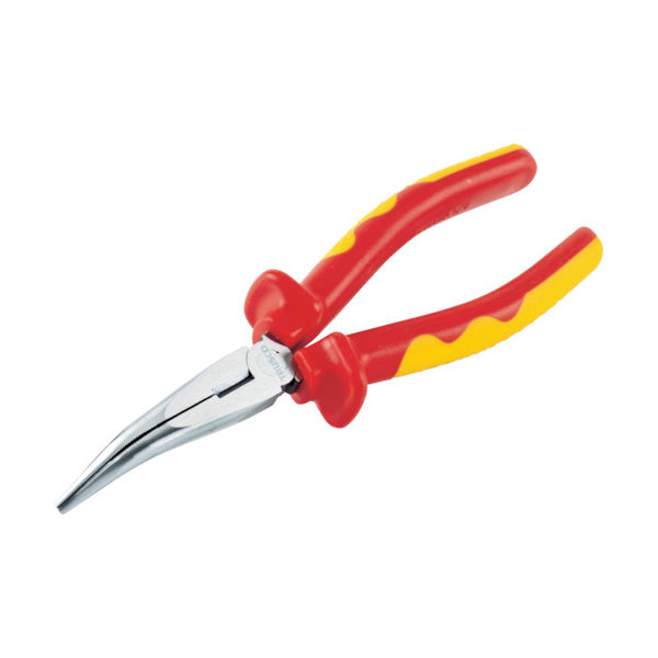 トラスコ中山 TRUSCO 絶縁先曲がりラジオペンチ 200mm TZRP-200BN 1丁 762-3453（直送品）